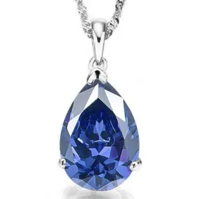 1.03 CT LAB TANZANITE 10KT SOLID GOLD PENDANT