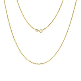 14K Yellow Gold Rope Chain