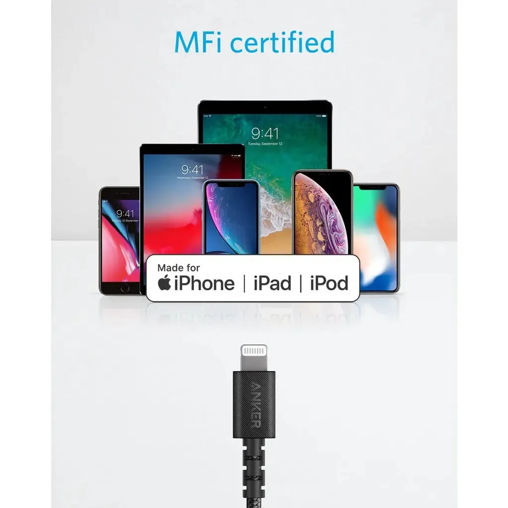 Anker PowerLine Select  USB C to Lightning Cable 3ft/0.9m Cable A8617