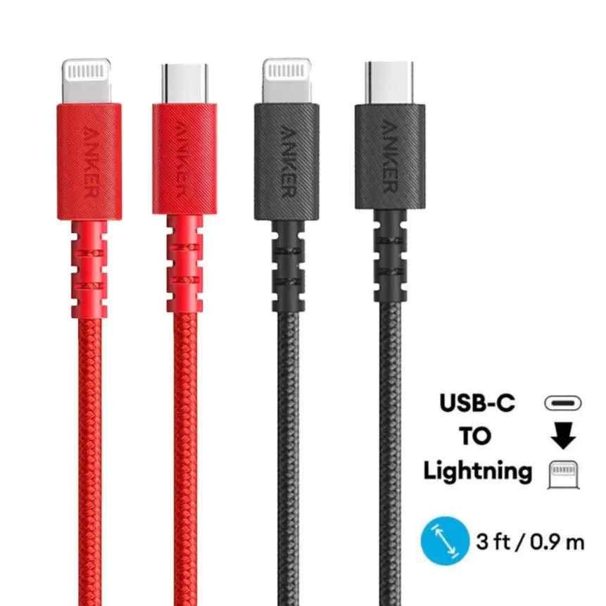 Anker PowerLine Select  USB C to Lightning Cable 3ft/0.9m Cable A8617