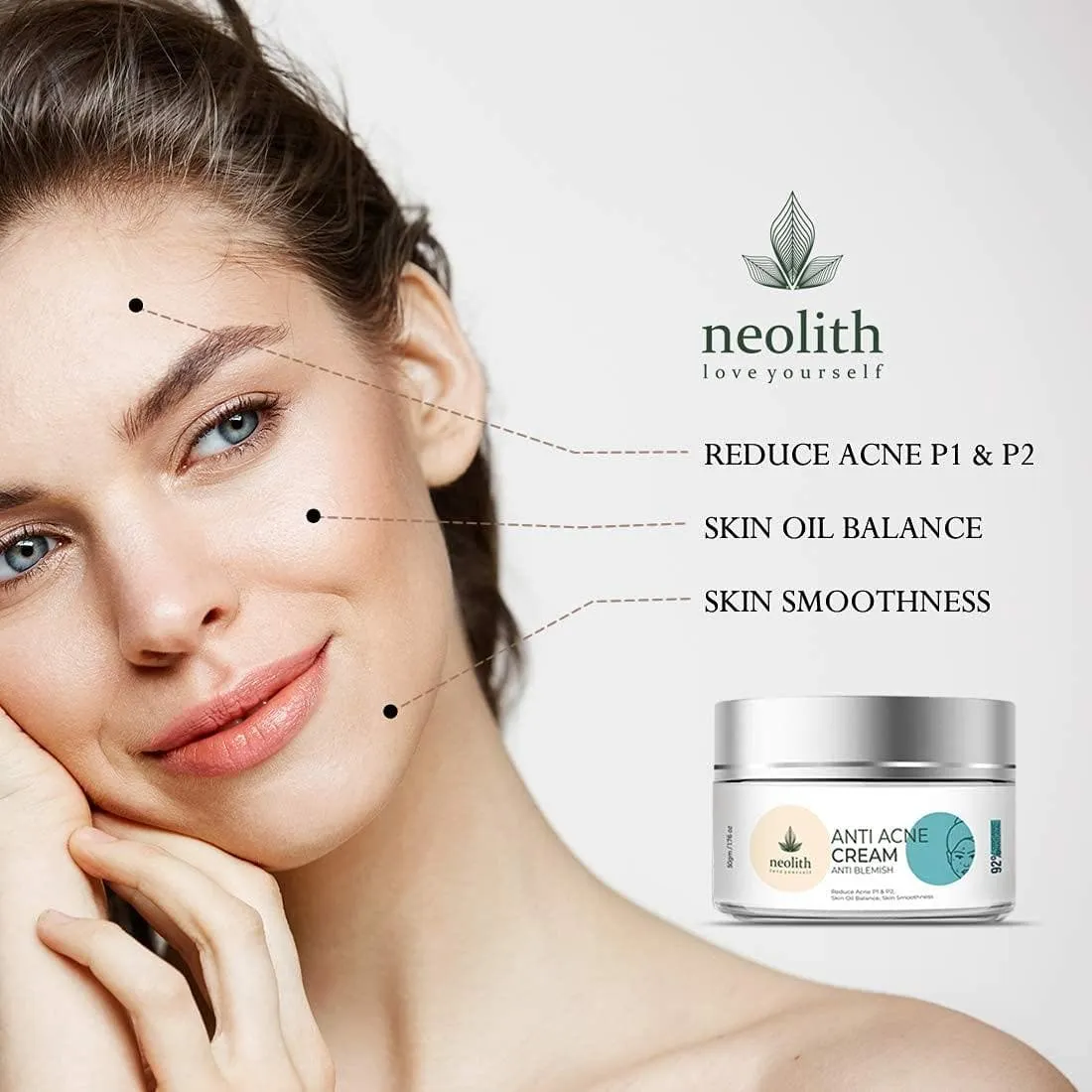 Anti acne cream : pimple & blemish treatment (50gm) | NEOLITH