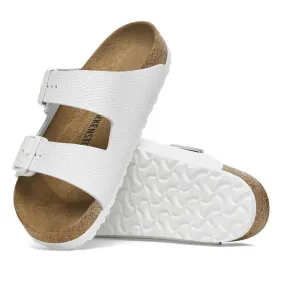 Birkenstock Arizona Smooth (Pebbled) Leather White Regular Width