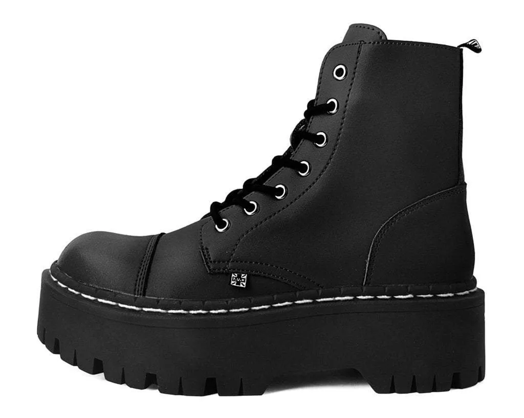 Black 7-Eye Double Decker Boot