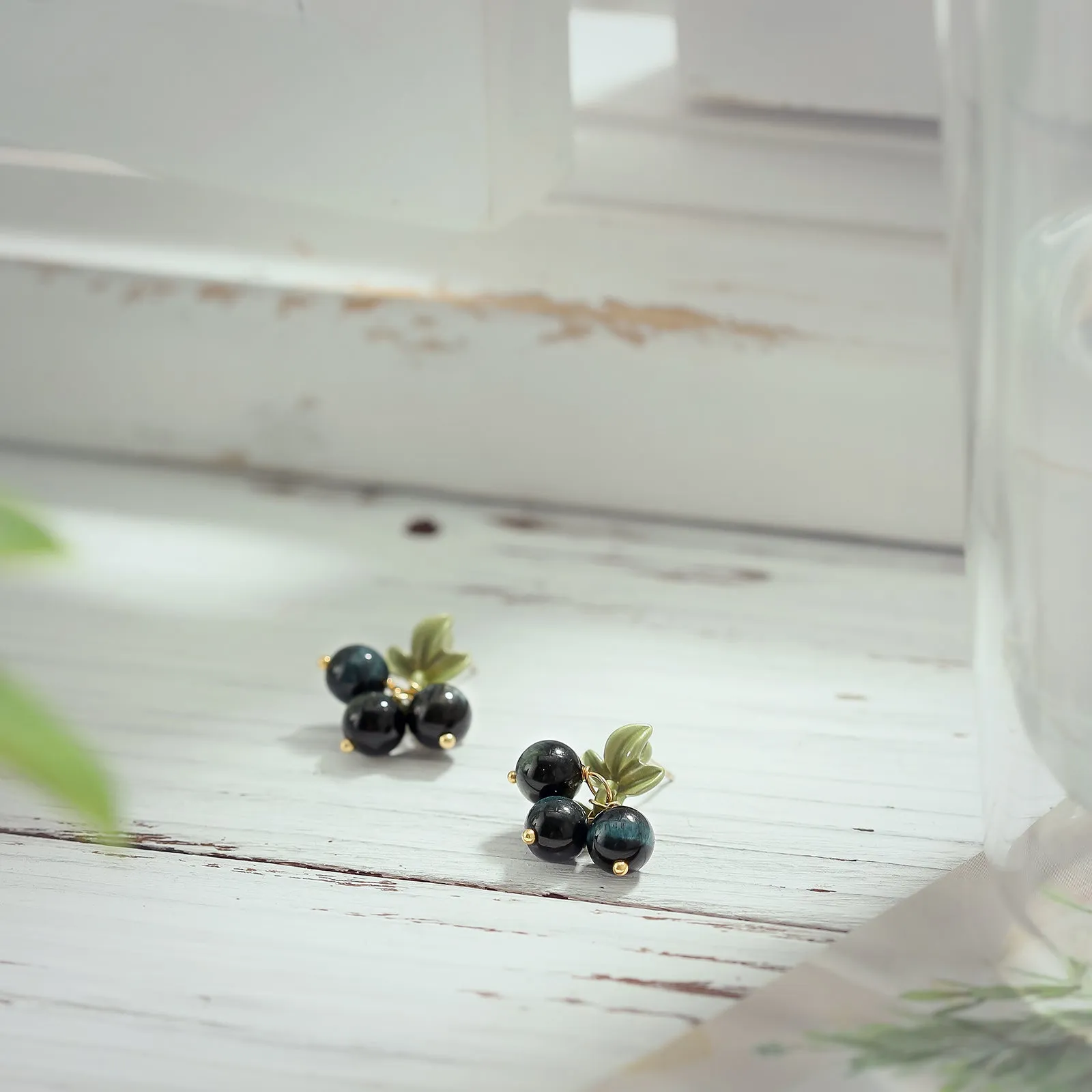 Black Currant Earrings