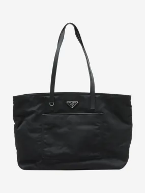 Black Tessuto nylon tote bag