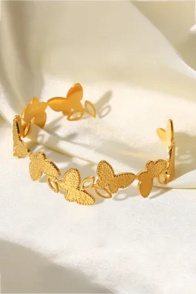 Butterfly-shape open bracelet