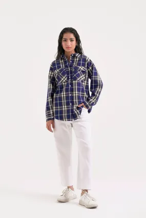 Checkered Button-up Shirt