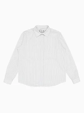 Distant Shirt White & Butter Stripe