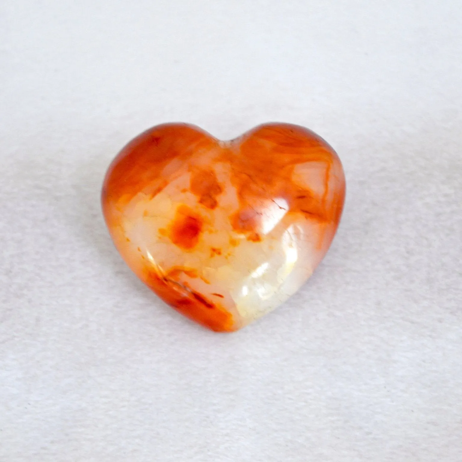 Enchanted Energy Heart carnelian heart