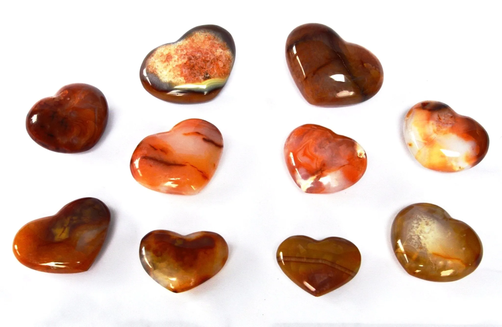 Enchanted Energy Heart carnelian heart