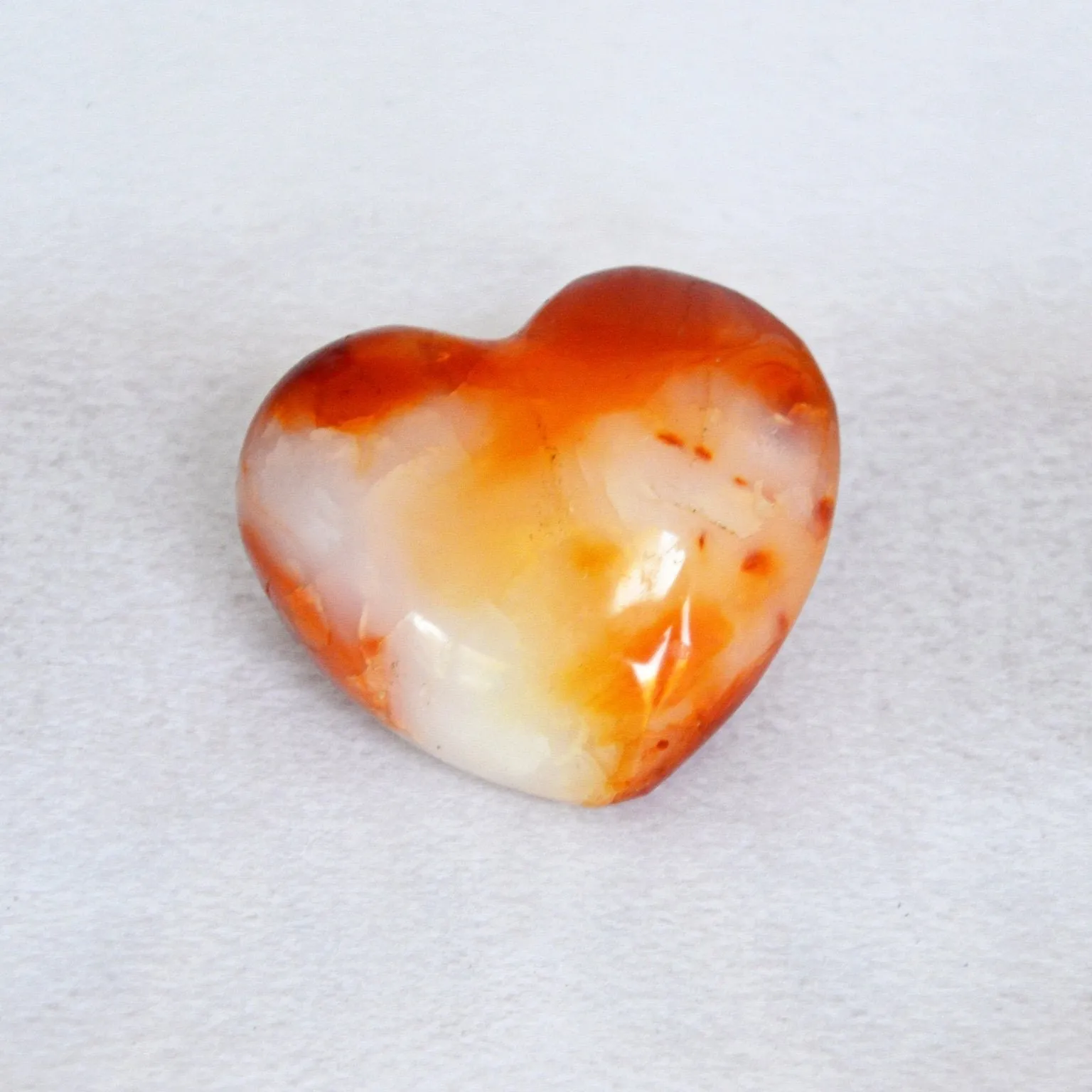 Enchanted Energy Heart carnelian heart