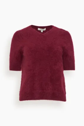 Fluffy Luxury Pullover in Burgundy