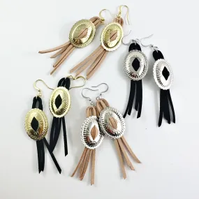 “Jolene” Bolo Fringe Earrings