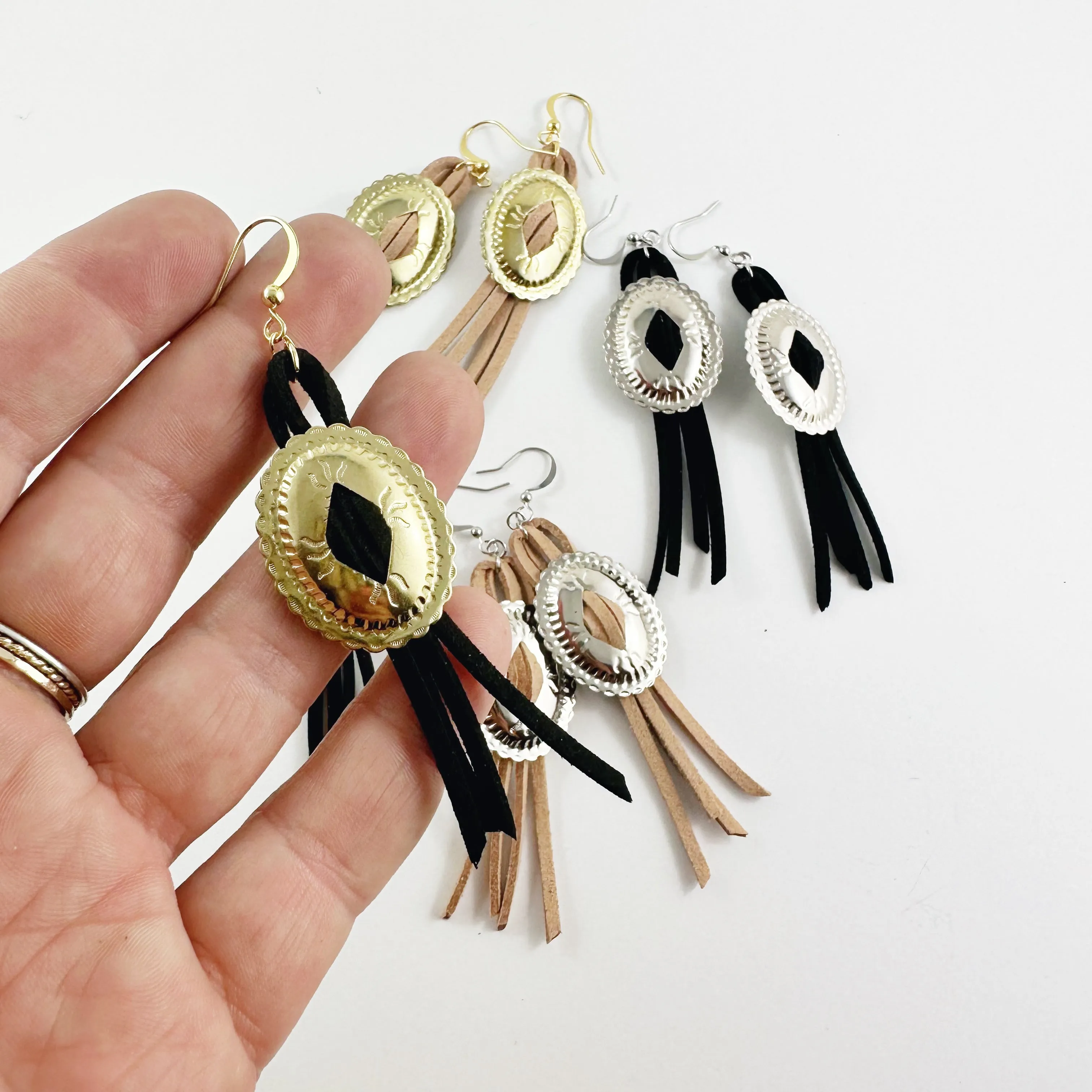 “Jolene” Bolo Fringe Earrings