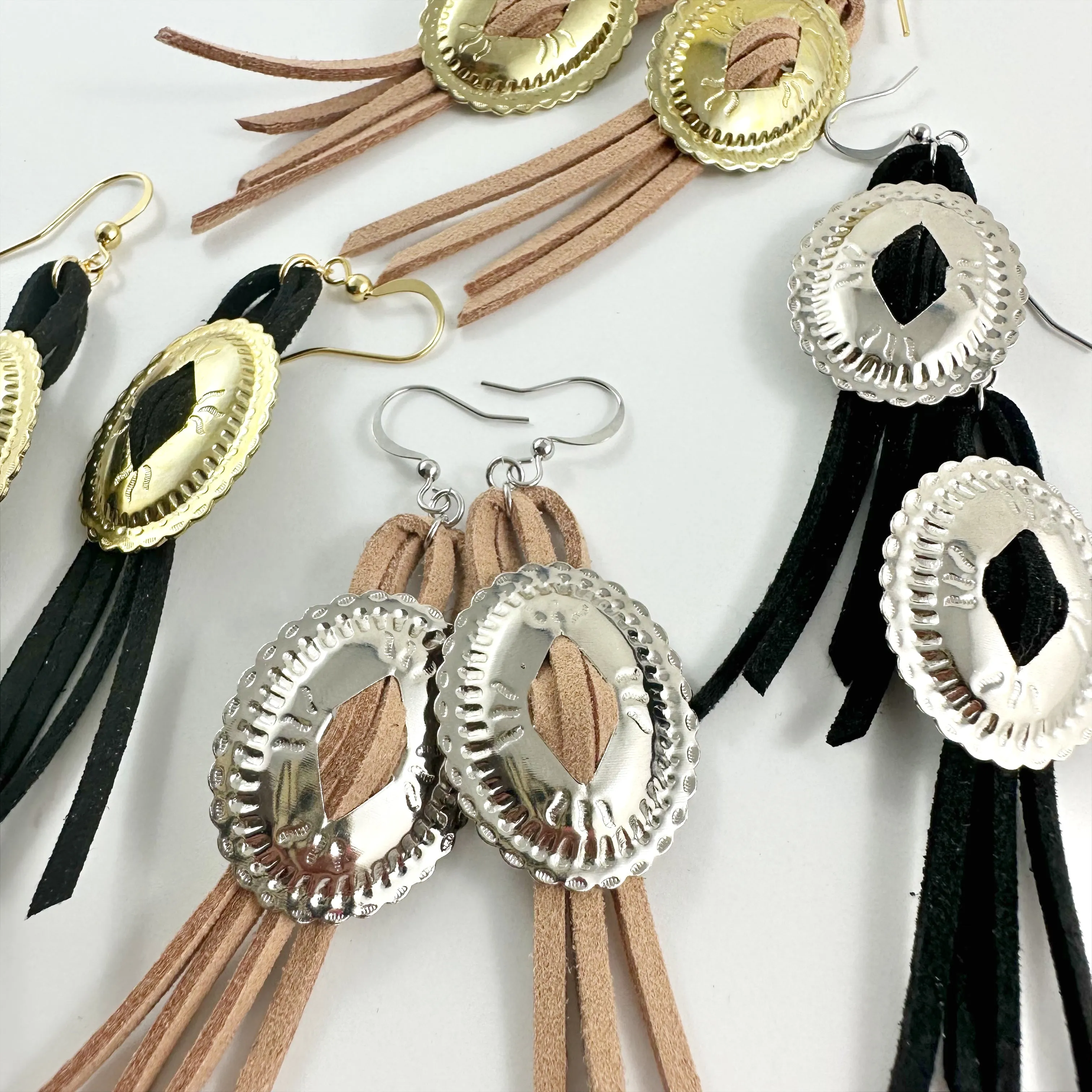 “Jolene” Bolo Fringe Earrings