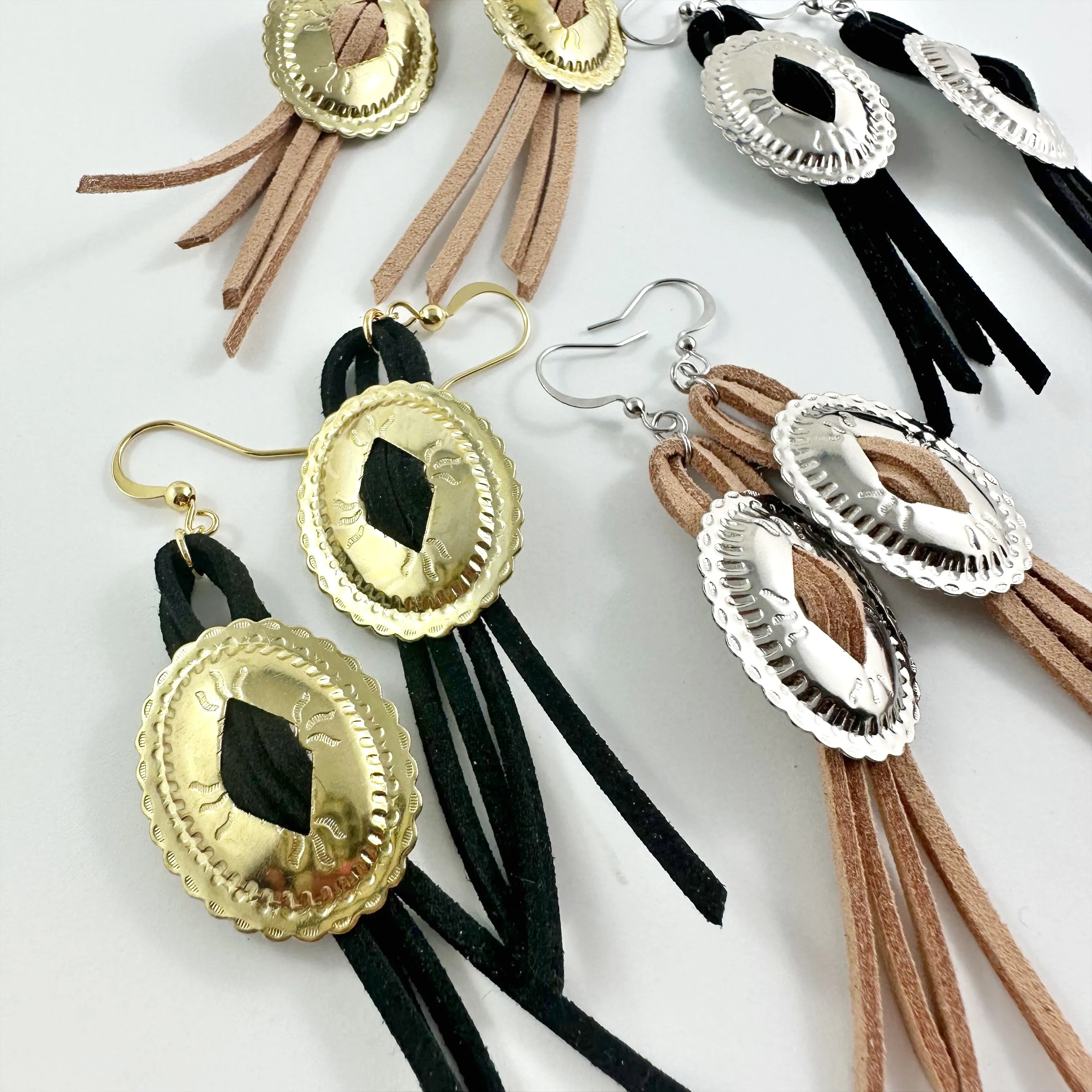 “Jolene” Bolo Fringe Earrings