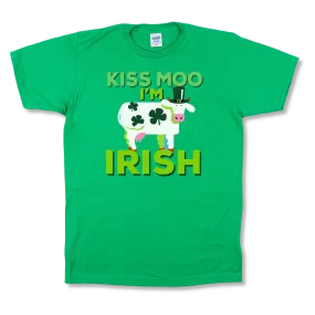 Kiss MOO I'm Irish Adult T