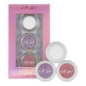 LAGIRL Beauphoria Set de Glitter Cuerpo y Rostro 3pzas