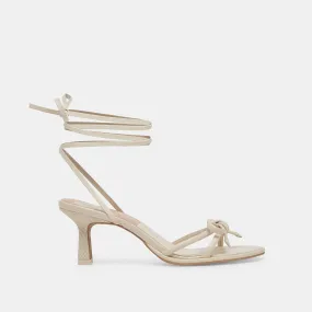 MAISON HEELS IVORY LEATHER