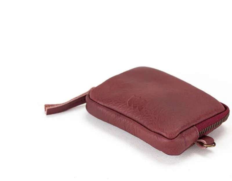 Myrto wallet - Burgundy leather