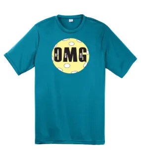 OMG (One More Game) | Clearance Men’s Short Sleeve Pickleball Shirt | 100% Polyester