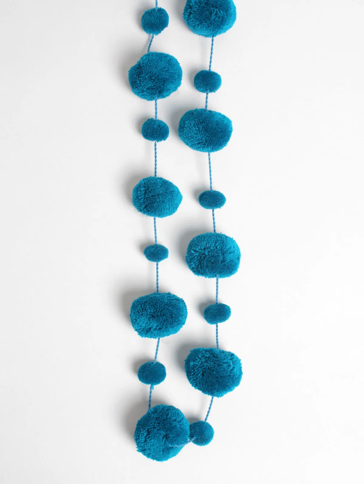 Pom Pom Garland, Teal