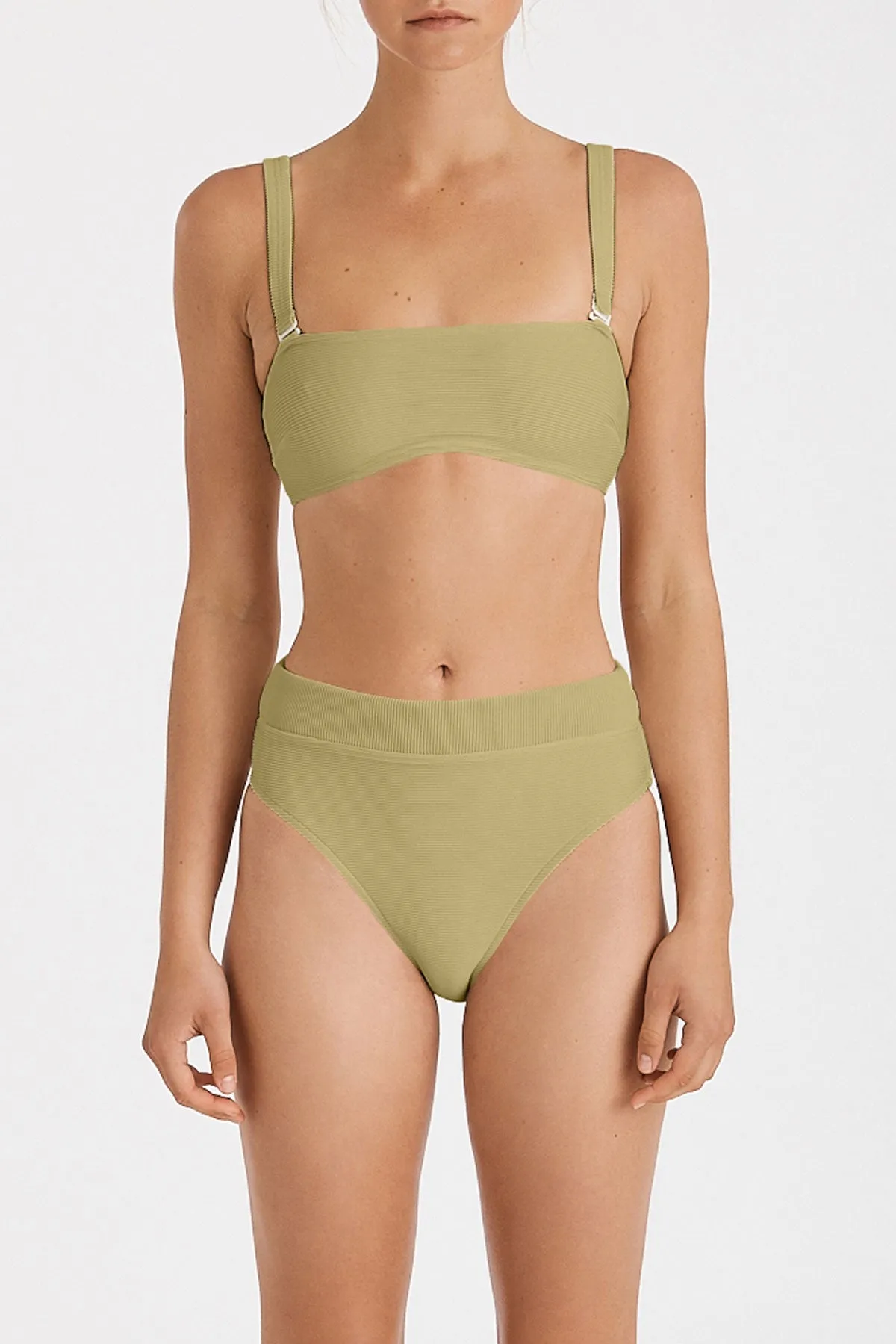 Signature High Waisted Brief - Avocado