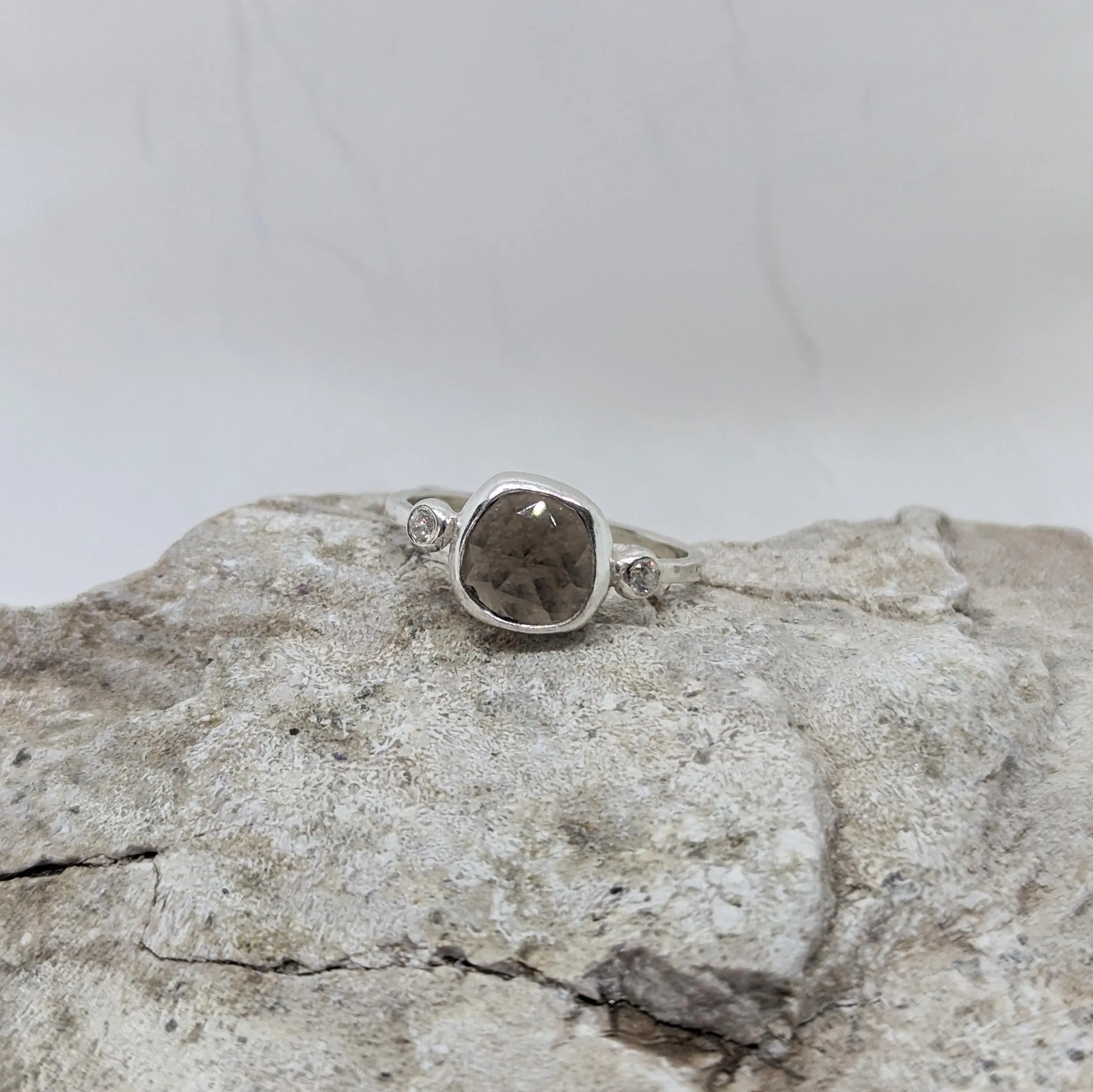 Smoky Quartz Candy Ring