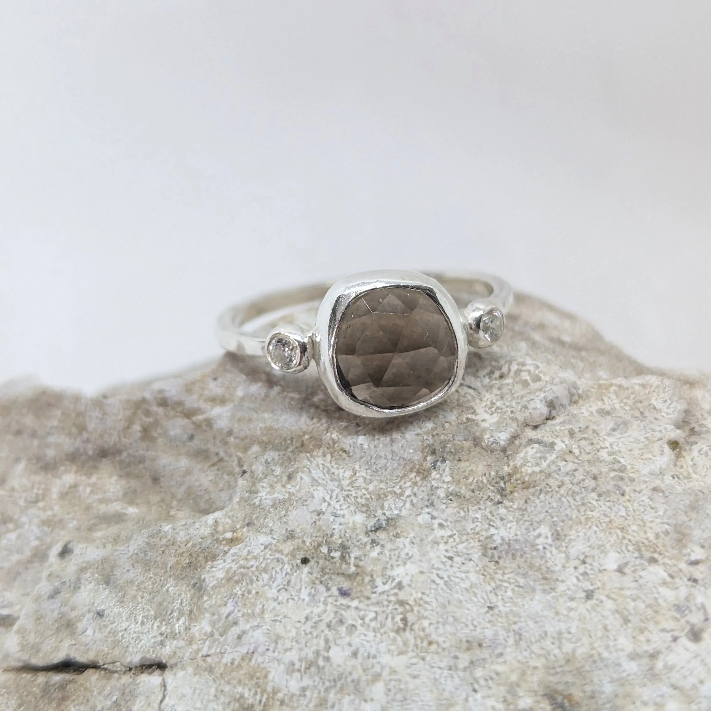 Smoky Quartz Candy Ring