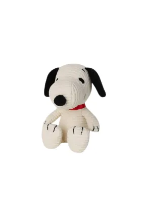 Snoopy - Sitting Corduroy - Cream - 19cm