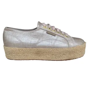 Superga women's sneakers shoe with wedge 2790 Lino ROPE S00BND0 238 beige