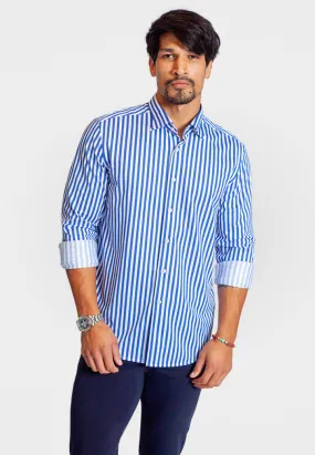 The Go Big Stripe Long Sleeve Tech Shirt