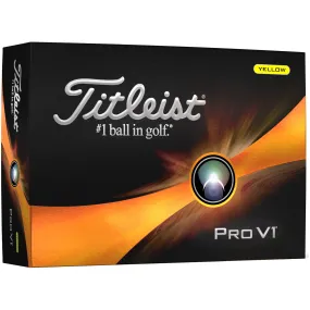 Titleist Pro V1 Yellow Dozen 2023