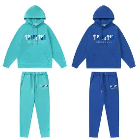 TRAPSTAR TRACKSUIT LOGO WHITE/BLUE *AQUAMARINE/BLUE*