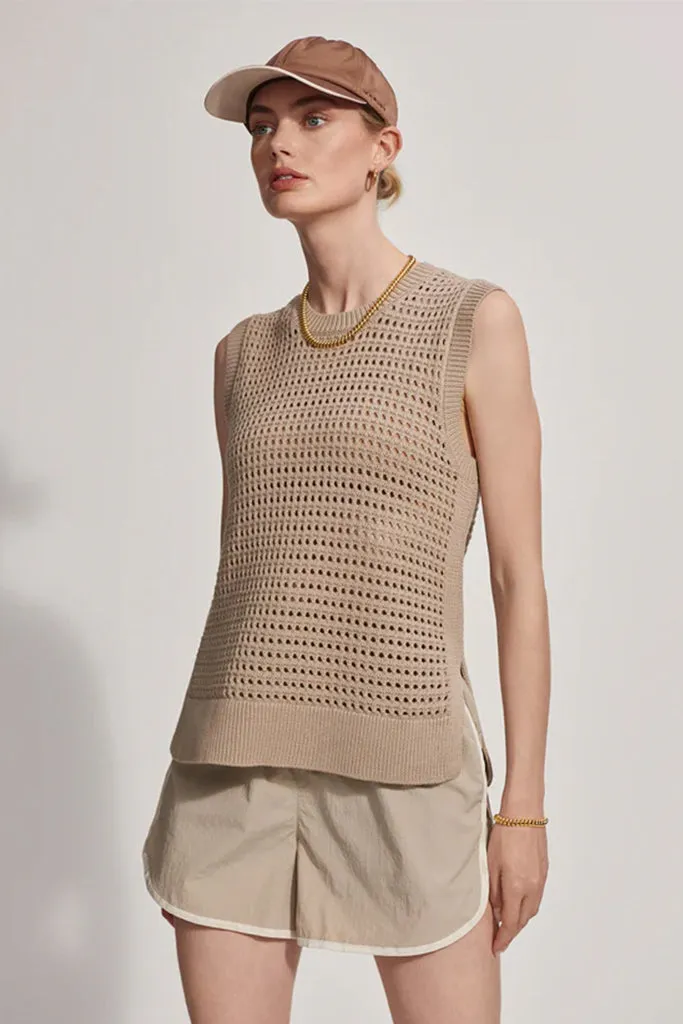 Varley - Darin Longline Knit Tank - Cashmere Stone