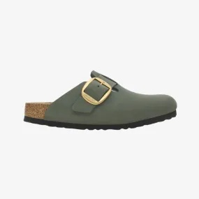 womens birkenstock boston big buckle (thyme)