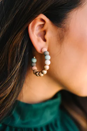 You've Got The Joy Mint Beaded Earrings